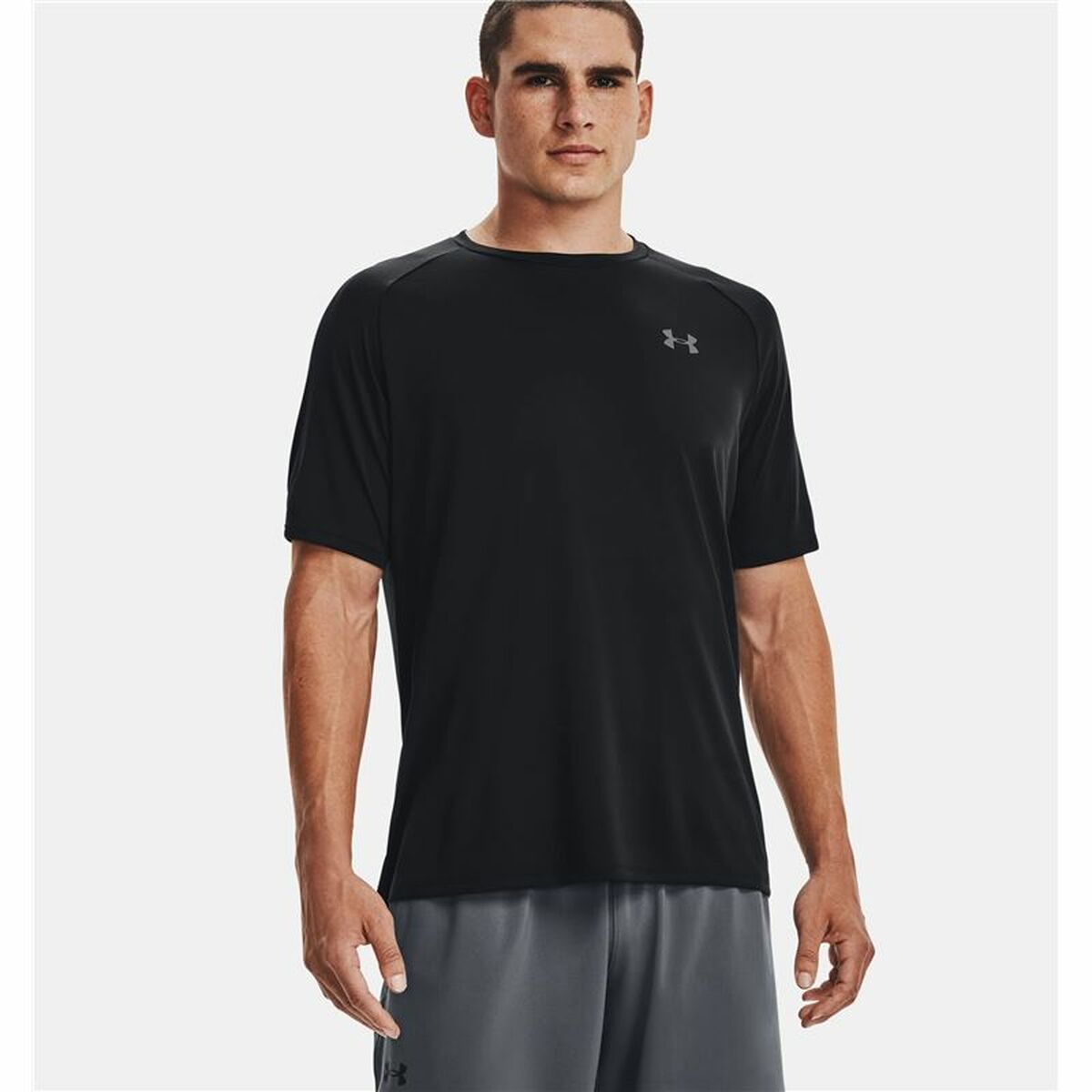 Men’s Short Sleeve T-Shirt Under Armour Tech 2.0 Black