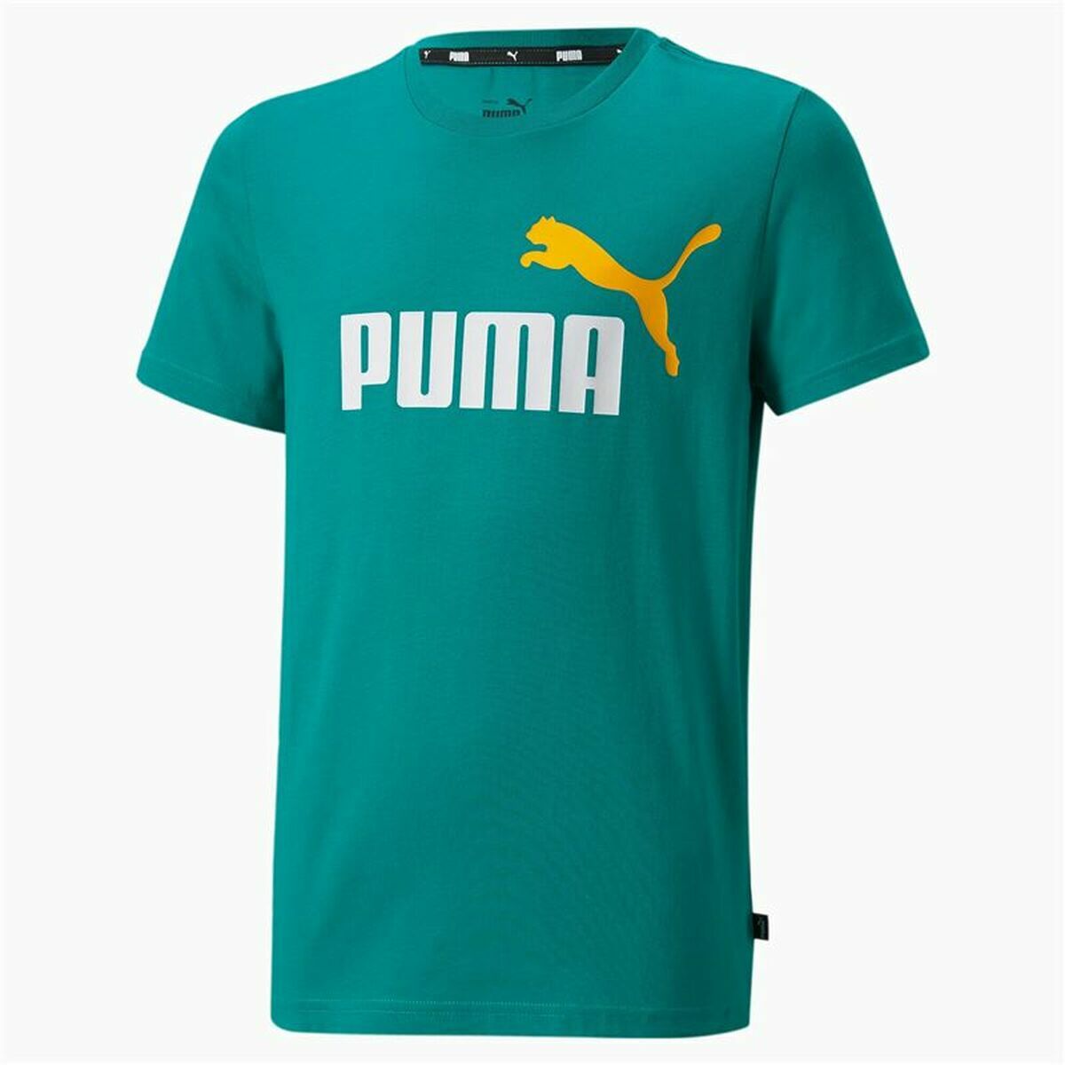 Short-sleeve Sports T-shirt Puma Essentials+ Two-Tone Logo