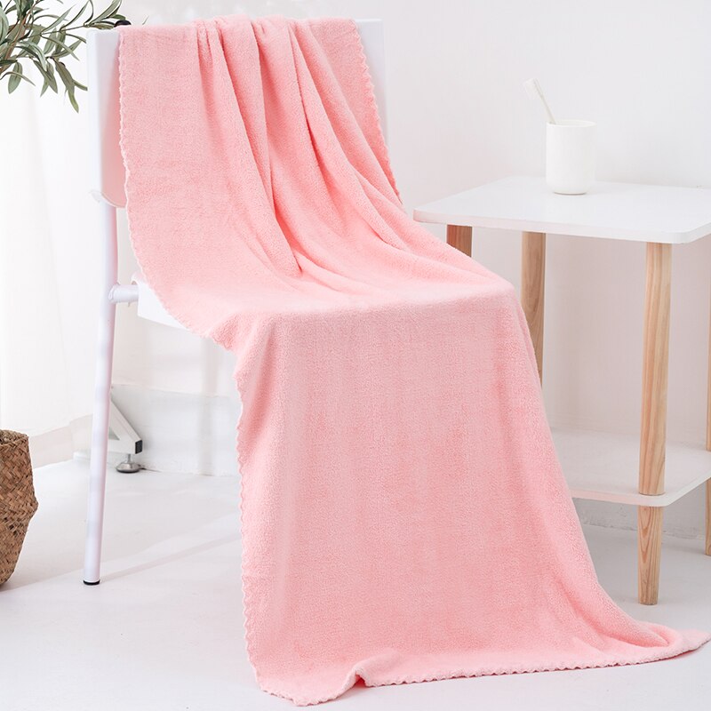 Microfiber Towel Set Coral Fleece Absorbent Hair Swimming Face Hand