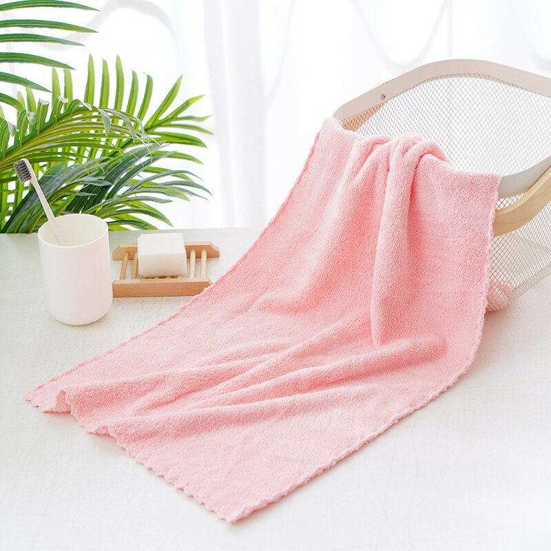 Microfiber Towel Set Coral Fleece Absorbent Hair Swimming Face Hand