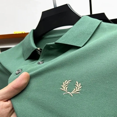 100% Cotton Designer Embroidered Men's Polo Shirt 2023Summer New T