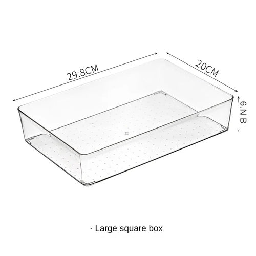 Transparent ABS Storage Boxes Cosmetics Storage Basket Odorless