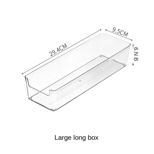 Transparent ABS Storage Boxes Cosmetics Storage Basket Odorless