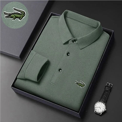 High Quality Polo Men's t-shirt long sleeve Embroidered polo t shirt