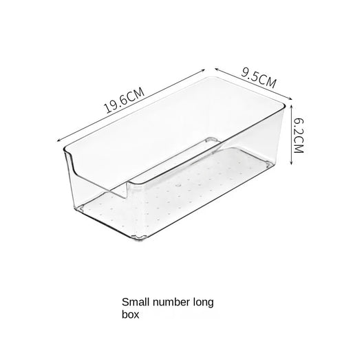 Transparent ABS Storage Boxes Cosmetics Storage Basket Odorless