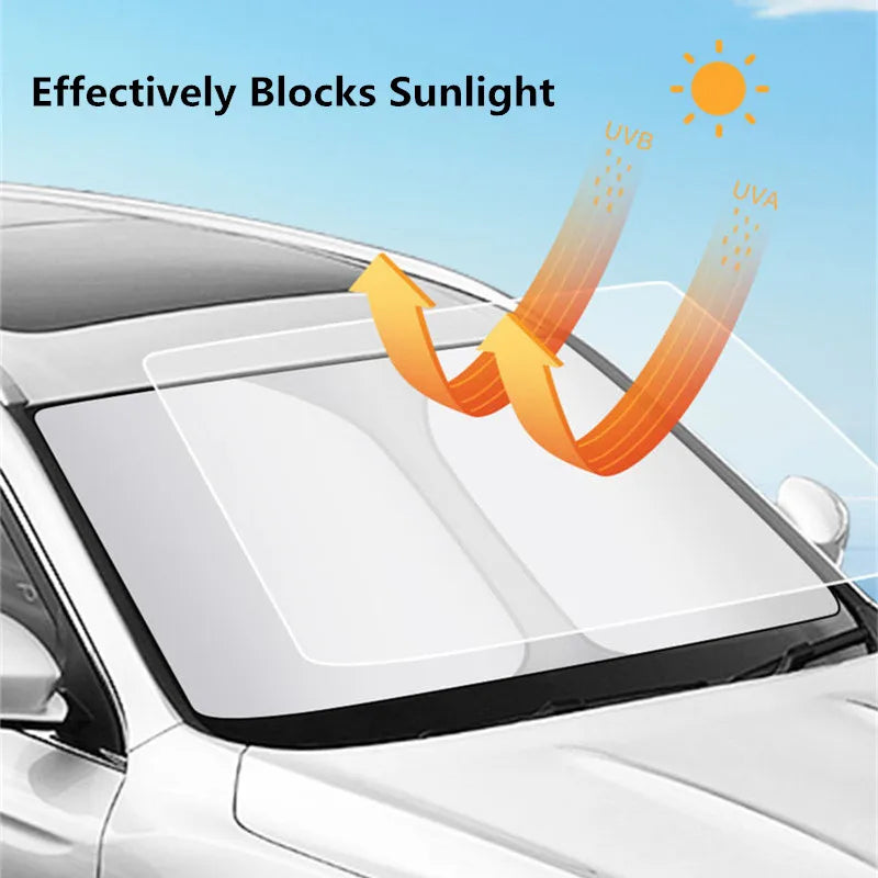 Car Windshield Sun Shade | Reflector Sunshade Offers Ultimate