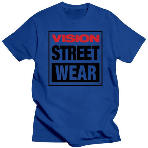 tshirt men Vintage Skate T Shirt Visione Tee Street Wear Shirt retro