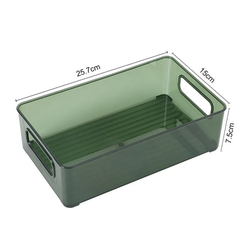 Transparent ABS Storage Boxes Cosmetics Storage Basket Odorless