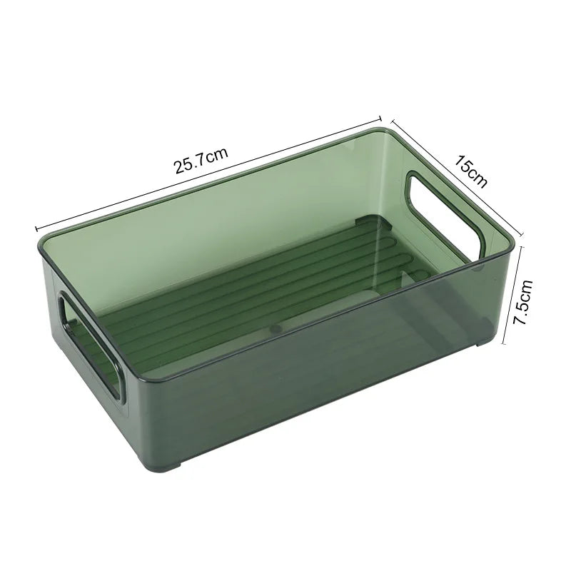 Transparent ABS Storage Boxes Cosmetics Storage Basket Odorless