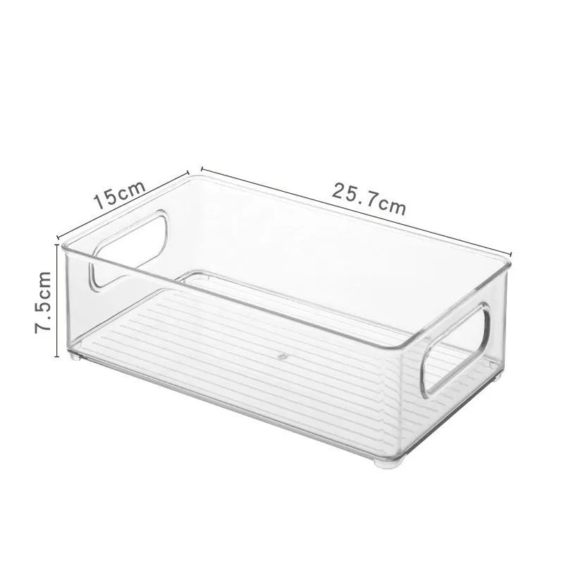 Transparent ABS Storage Boxes Cosmetics Storage Basket Odorless