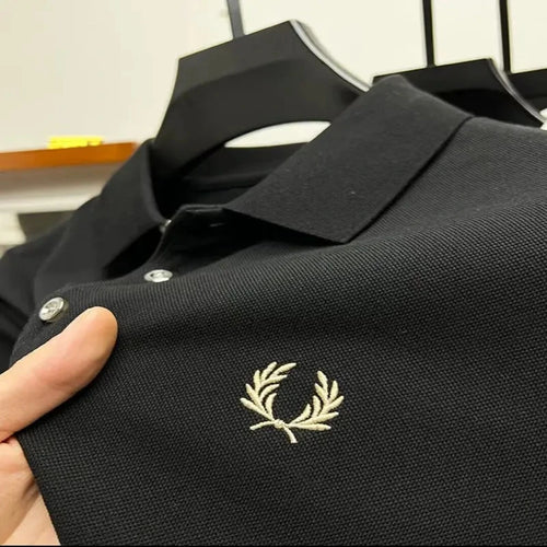 100% Cotton Designer Embroidered Men's Polo Shirt 2023Summer New T