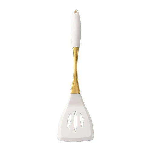 304 Stainless Steel Gold Handle Silicone Kitchen Utensils Cooking