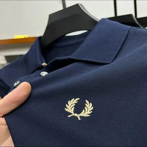 100% Cotton Designer Embroidered Men's Polo Shirt 2023Summer New T