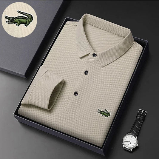 High Quality Polo Men's t-shirt long sleeve Embroidered polo t shirt