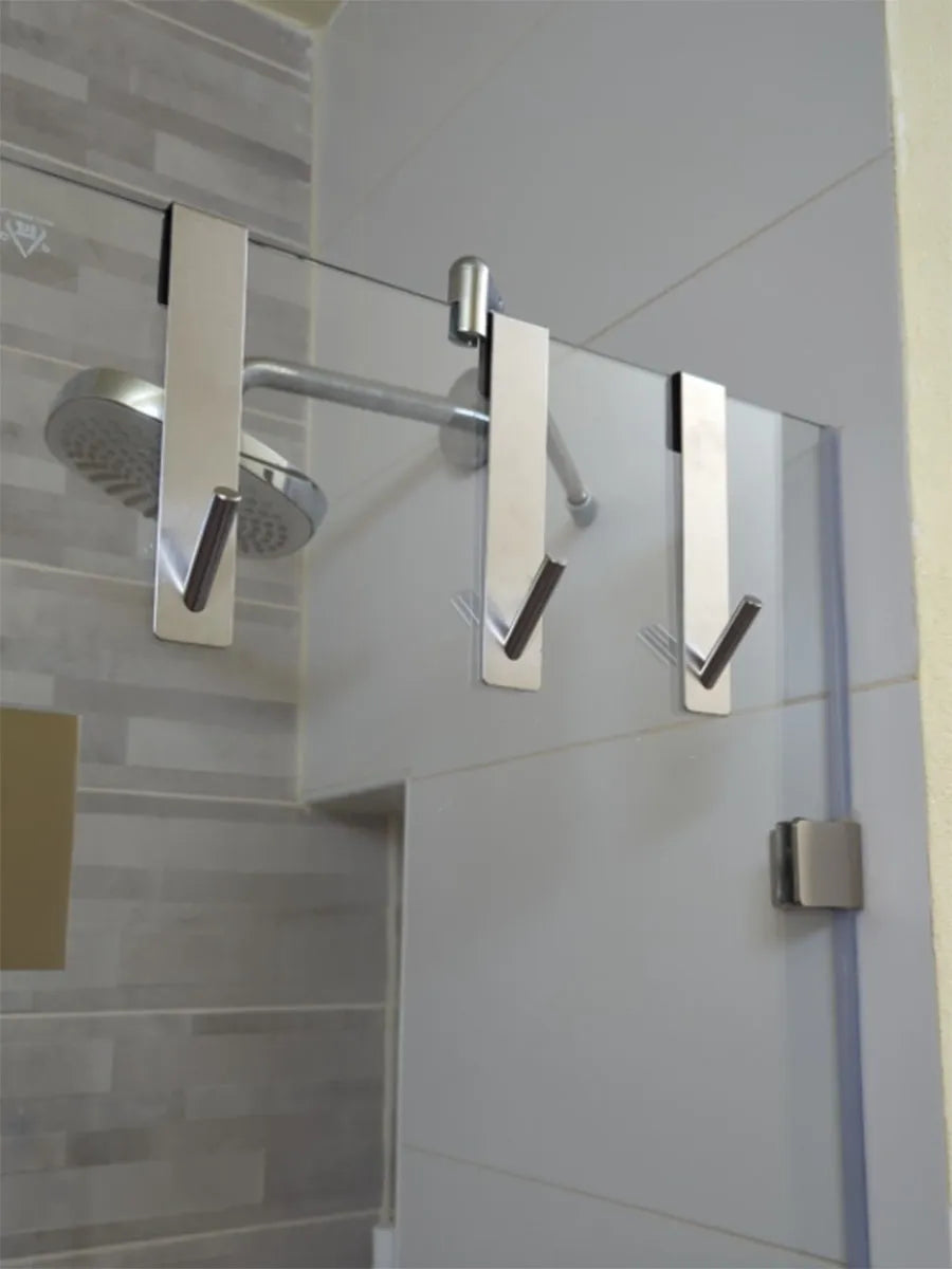 Stainless Steel Over Glass Door Shower Door Back Shower Towel Rack