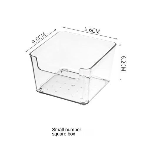 Transparent ABS Storage Boxes Cosmetics Storage Basket Odorless