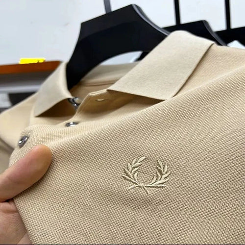 100% Cotton Designer Embroidered Men's Polo Shirt 2023Summer New T