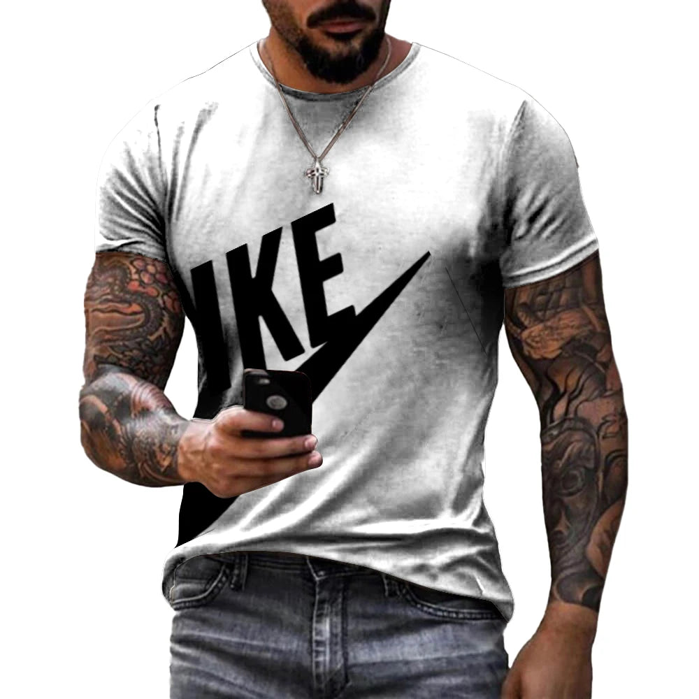 Summer 2023, Harajuku New Brand Hot Men's Fashion 3D T-shirt Casual