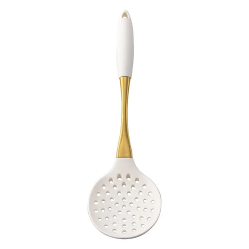 304 Stainless Steel Gold Handle Silicone Kitchen Utensils Cooking