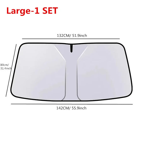 Car Windshield Sun Shade | Reflector Sunshade Offers Ultimate