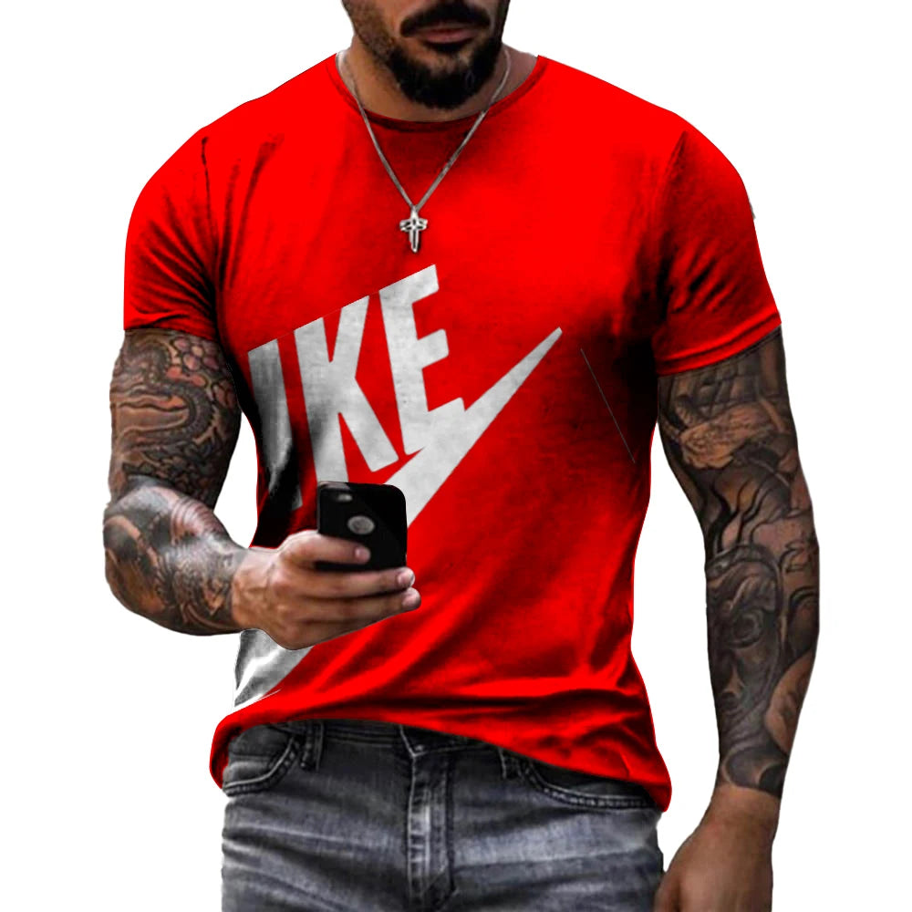 Summer 2023, Harajuku New Brand Hot Men's Fashion 3D T-shirt Casual